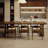 Nut-brown Rectangular Solid Wood Dining Table-841430013