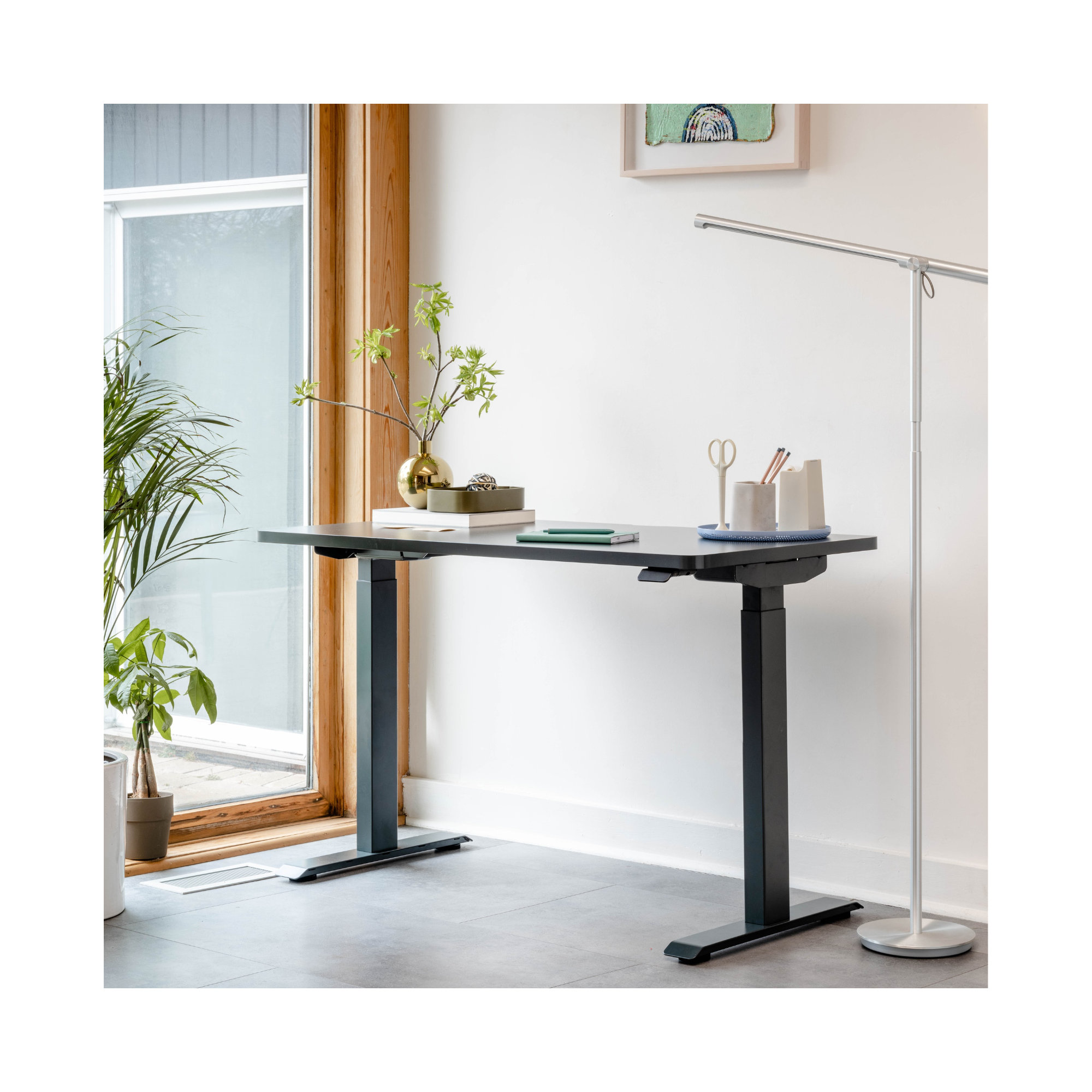 Duo Standing Desk, Sage, 47.3" H x 36" W x 24" D, Sage