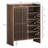 5-tier Shoe Cabinet With Sliding Shutter Doors Adjustable Shelf