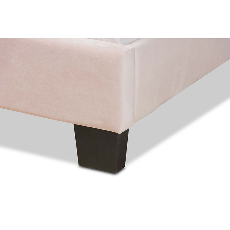 Purcellville Upholstered Standard Bed, Full / Double, Light Pink