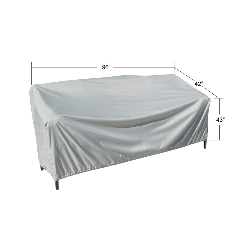 Evie Outdoor Patio Sofa Cover, 43" H x 96" W x 42" D