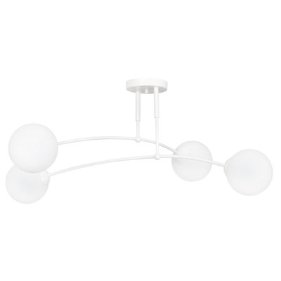 Pamplona Glass Semi Flush Mount