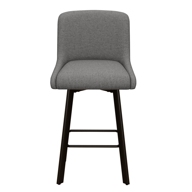 Tabouret de bar 26 po H, 2, Gris moyen, Tabouret de bar = siège d'une hauteur de 26 po
