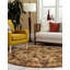 Tapis beige / rouille à motif géométrique Alameda-373693030