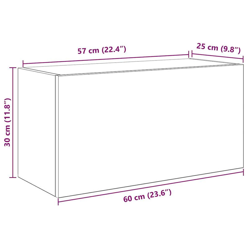 Bebhinn Wall Bathroom Cabinet, Black