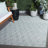 Nilteen 850 Polypropylene/Polyester Geometric Indoor/Outdoor Rug in Aqua/Beige-1631234792