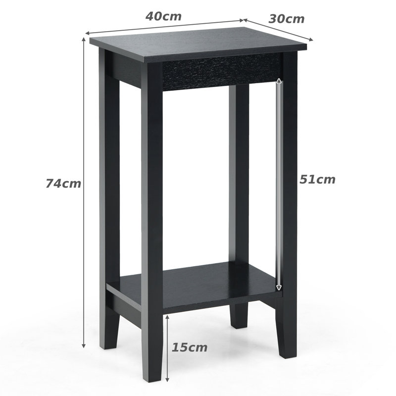Aariyonna End Table, Black