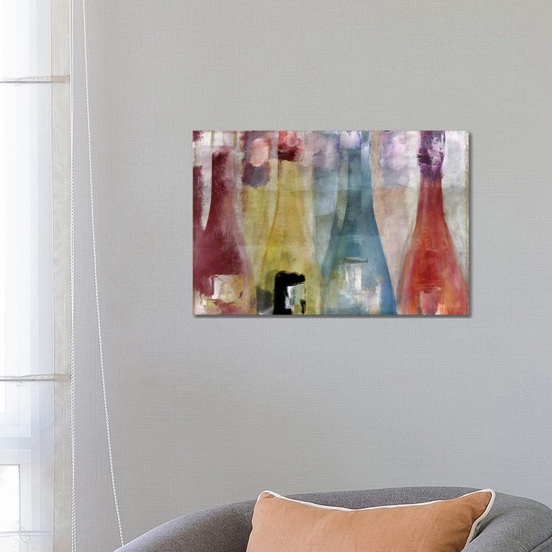 Bouteilles II 1 Piece Wrapped Canvas Painting, 66.04 cm H x 45.72 cm W x 3.175 cm D