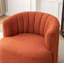 Fauteuil demi-tonneau pivotant rembourré Musaab-1129483426