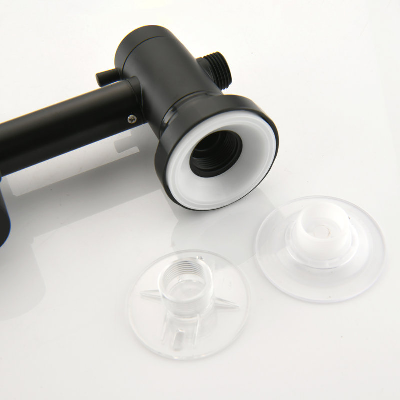 Drill-Free Dual Shower Head Spa System, Matte Black