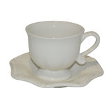Isabella Cup & Saucer - Ivory