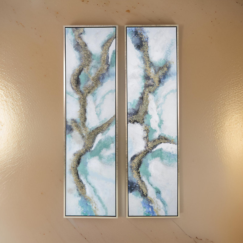 Peinture encadrée sur toile 2 pièces