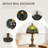Tiffany Style Stained Glass Bead Table Lamp Vintage Bead Desk Lamp