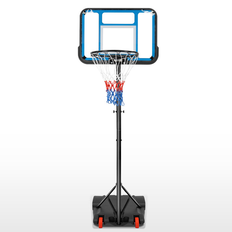 Adjustable Basketball Hoop System, Portable Game W/Wheels