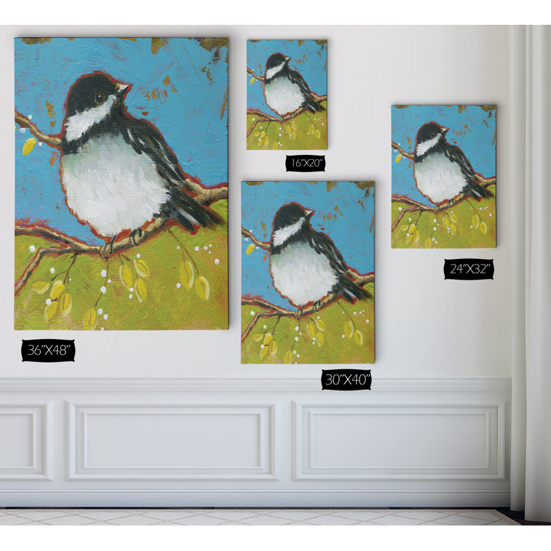Bright Bird II - reproduction sur toile, H 16 po x l 20 po x P 1,5 po
