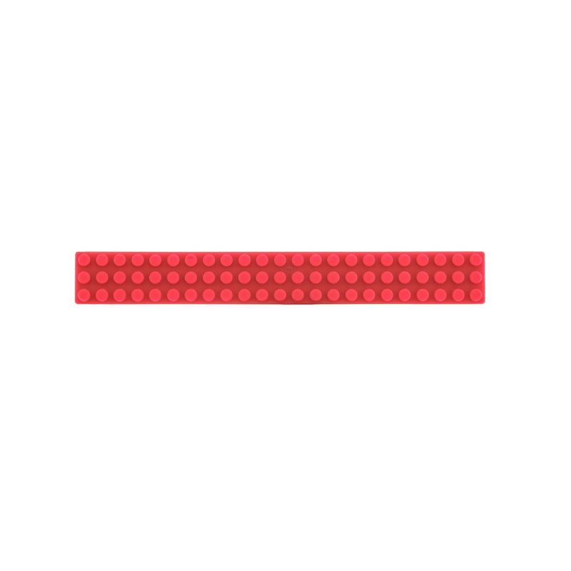 Poignée d’appareil centrale 3 3/4" en plastique, Rouge