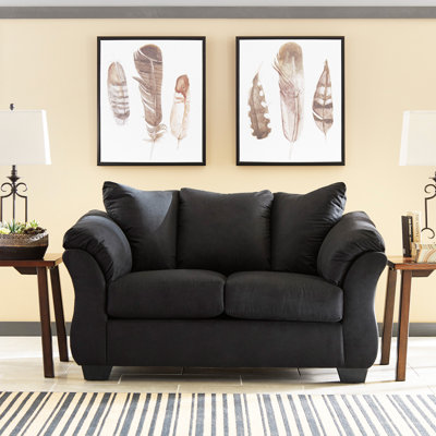 Canapé avec accoudoirs à plateau-coussin Darcy