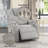 Light Gray Chenille Recliner W/Power Lift & Massage