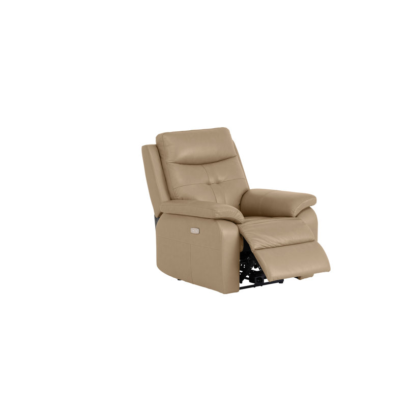 Dmarion 89cm Wide Wall Recliner Standard Recliner, Light Stone