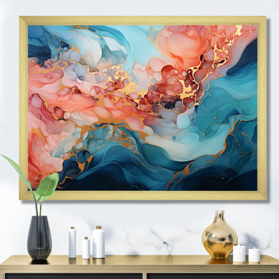 Impression sur toile abstraite «Alco