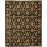 Manchuria Wool Oriental Area Rug in Beige/Black