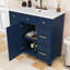 Ensemble de meuble-lavabo simple en bois avec comptoir d'évier Tamera-1317118199