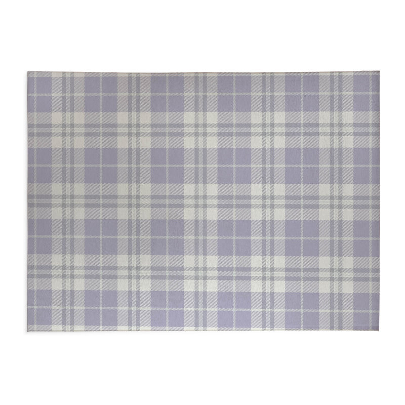 Tapis de bureau léger Tartan Block, L 5 pi x L 3 pi, Mauve