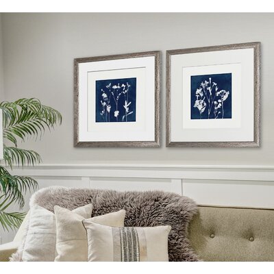 Darby Home Co Cyanotype Botanical I Framed On Paper 2 Pieces Print ...