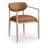 Eligah Vegan Leather Upholstered Dining Arm Chair-6766387-6766384