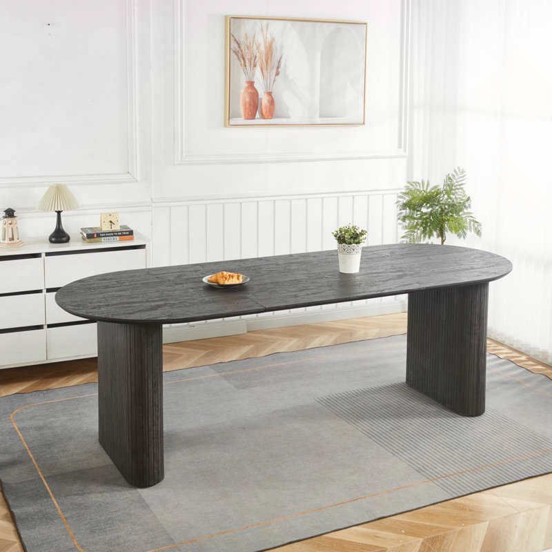 Table extensible, Noir