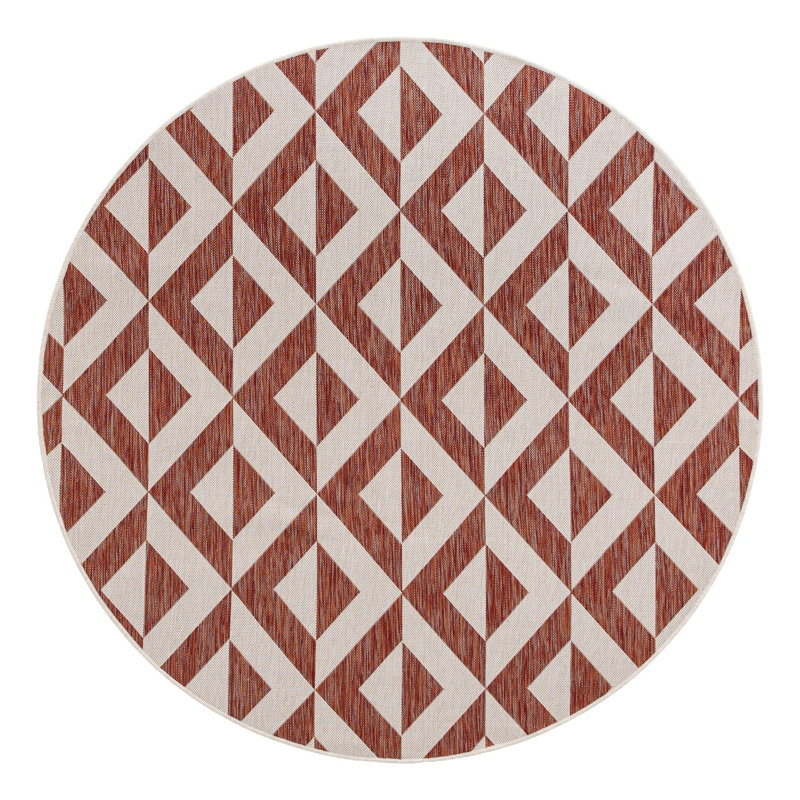 Ja Napa Indoor/Outdoor Rug, Round 6'7"