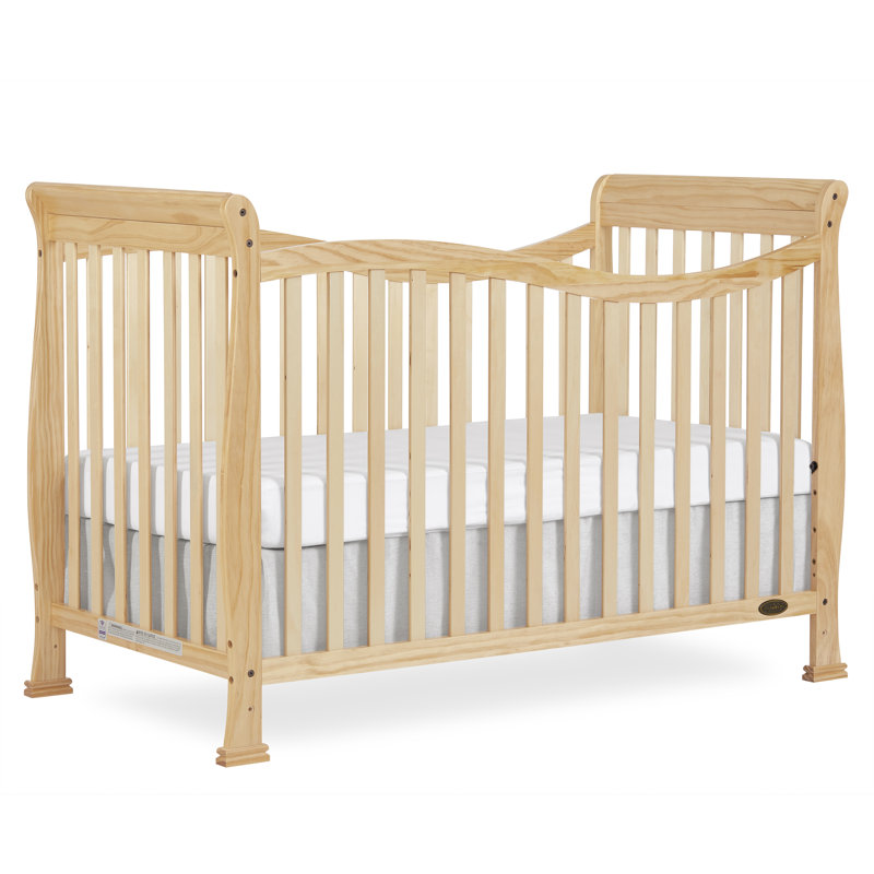 Lit de bébé convertible 7-en-1 Violet, Naturel