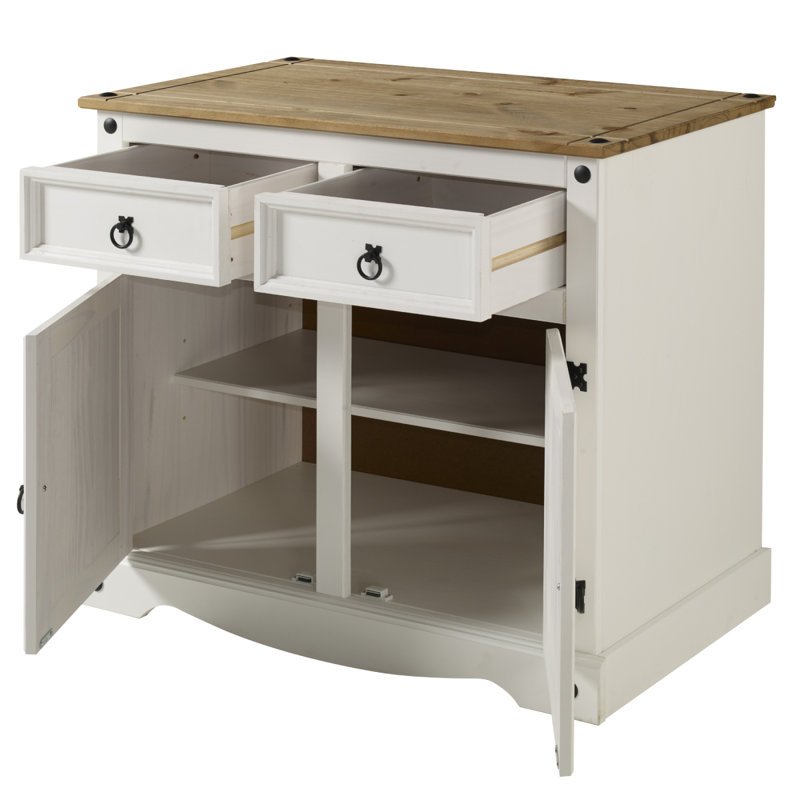 Likins 35.83'' Solid Wood Sideboard