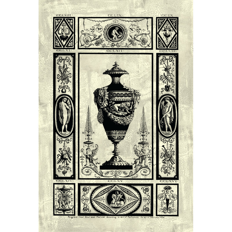 Printed Pergolesi Urn II (IP) by Michel Pergolesi - Wrapped Canvas Painting, 46cm H x 30cm W x 3.8cm D