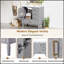 Meuble-lavabo fonctionnel avec lavabo en céramique, porte à fermeture en douceur, tiroirs multiples, rangement spacieux et design moderne pour une mise à niveau pratique de la salle de bain-592382632