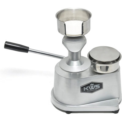 KWS Hamburger Patty Press Maker, Hamburger Patty Press, Stainless Steel Bowl