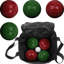 Ensemble de boules de pétanque - Jeu de pelouse pour la cour, la plage ou le mariage - Comprend les boules de pétanque, le Pallino et l'étui de transport