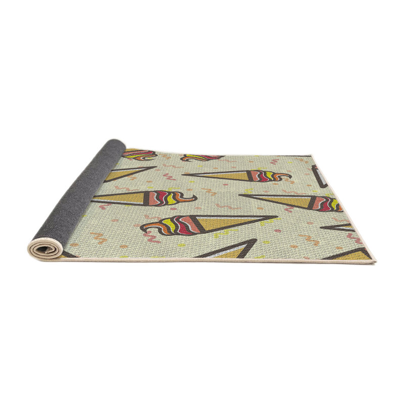 Tapis crème / beige Power Loom, Rond 7 pi