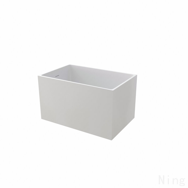Baignoire autoportante blanche moderne en acrylique