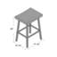 Orviston Solid Wood Counter Stool-2127209428
