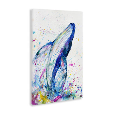 Baleine de siège avec toile éclaboussée, design par Marc Allante