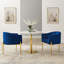 Chaises d'appoint performance en velours capitonné Savour-1940475296