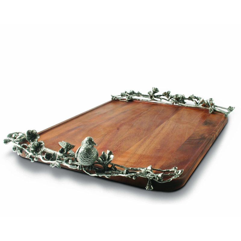 Plateau de service en bois Song Bird