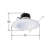 6'' White LED Baffle Recessed Trim