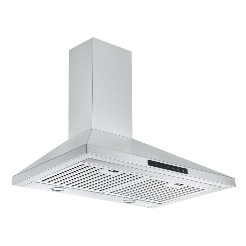 Hotte de cuisine murale 30 "en acier inoxydable avec veilleuse 650 CFM
