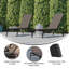 Chaises longues réglables en polyester enduit de PVC Aubreeana-87001991