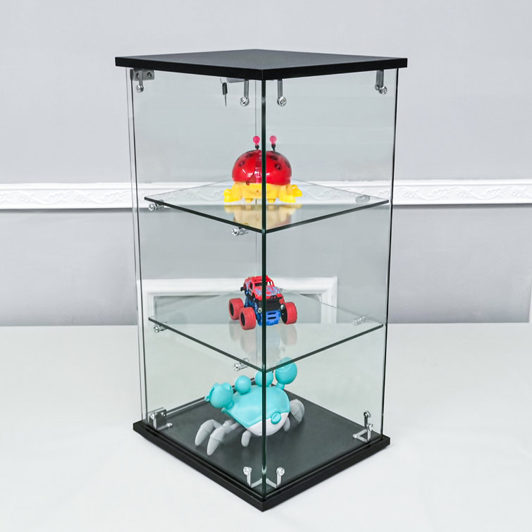 FixtureDisplays Clear Cabinet Acrylic Display Removable Shelf Case