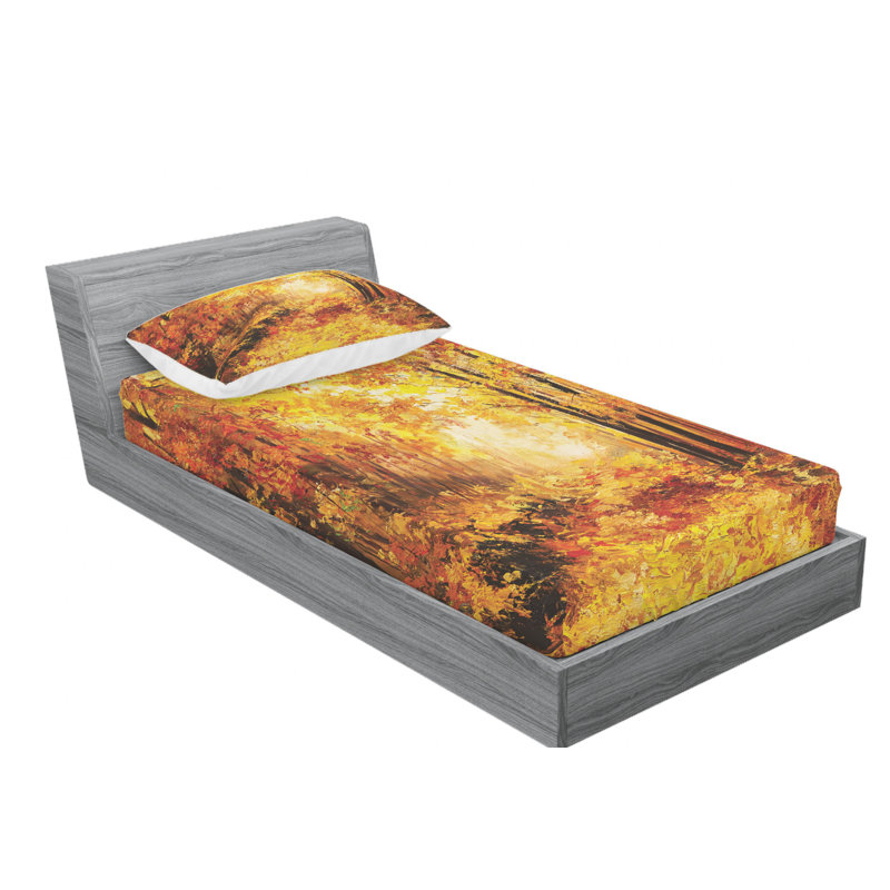 Microfiber Sheet Set, Twin Sheet Set with Fitted Sheet