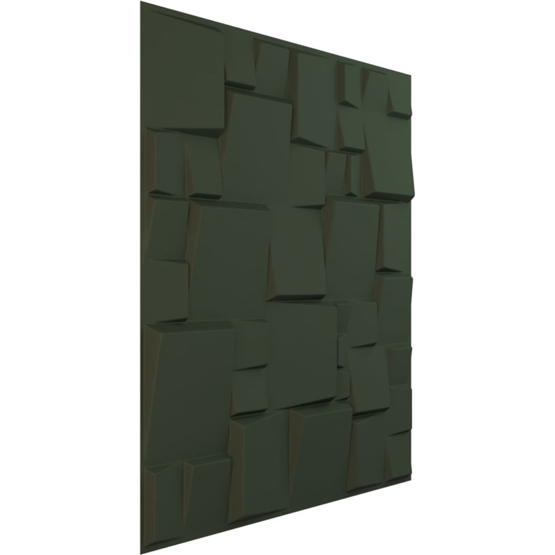 Panneau mural 3D décoratif moderne EnduraWall, Vert club de chasse satiné UltraCover