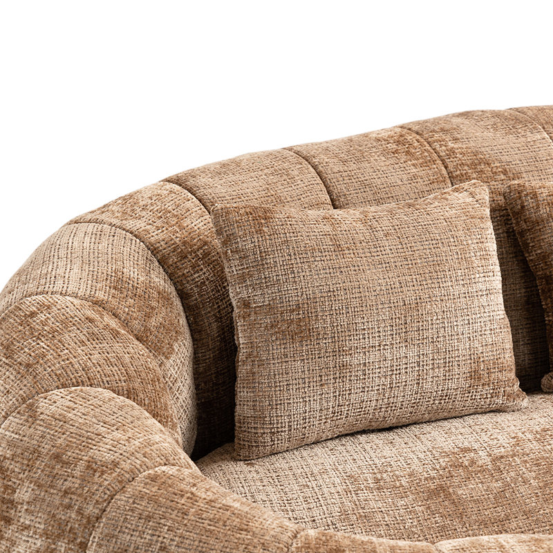 Accent Floor Soft Lounge Chair Back Bean Bag Chair Couch for Adults and Kids, Coffee Chenille